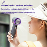 Portable Handheld Turbo Fan Cooling Semiconductor Refrigeration 3000Mah Battery Wind Speeds Adjustable Mini Personal Fan